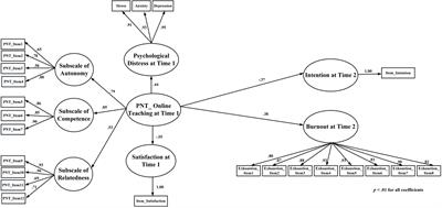 Evaluating the immediate and delayed effects of psychological need thwarting of online teaching on Chinese primary and middle school teachers’ psychological well-being